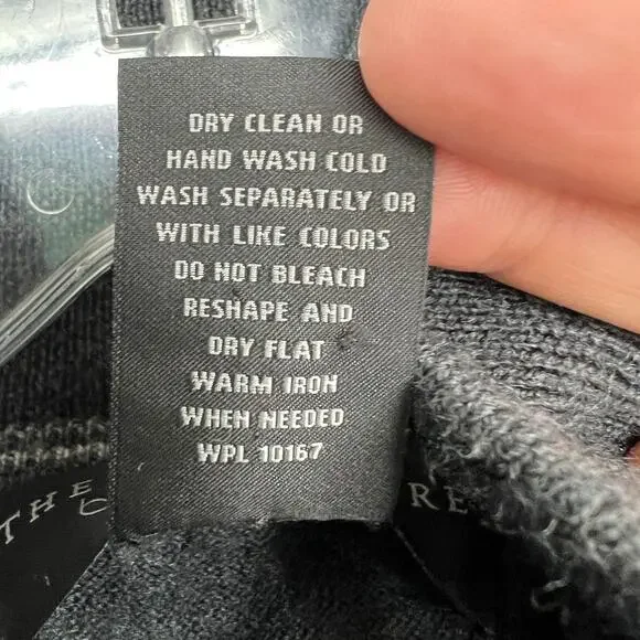 Bloomingdale's (S) Womens Gray 100% Merino Wool 1/4 Zip Pullover Sweater - Picture 8 of 11